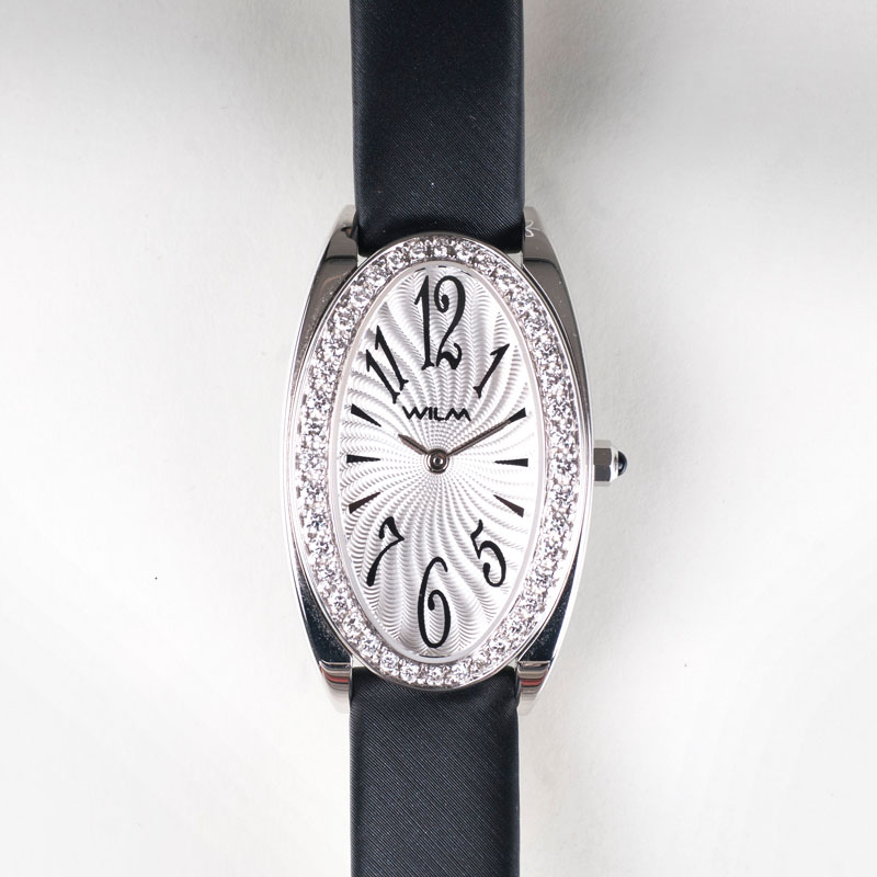 A lady's watch with diamants by Jeweller Wilm