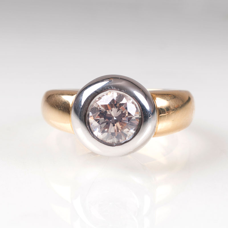 A solitaire diamond ring