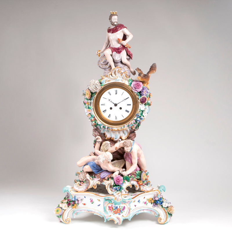 A magnificent mantelclock with Godfather Zeus