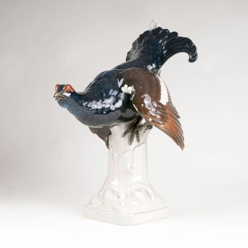 A porcelain sculpture 'Capercaillie'