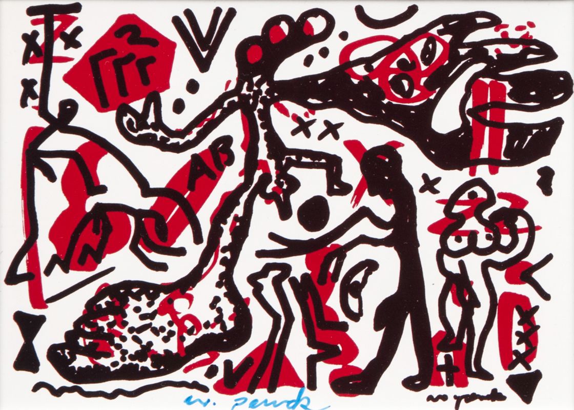 A. R. Penck - Der Arbeiter kehrt an seinen Arbeitsplatz zurück Der Arbeiter kehrt an seinen Arbeitsplatz zurück