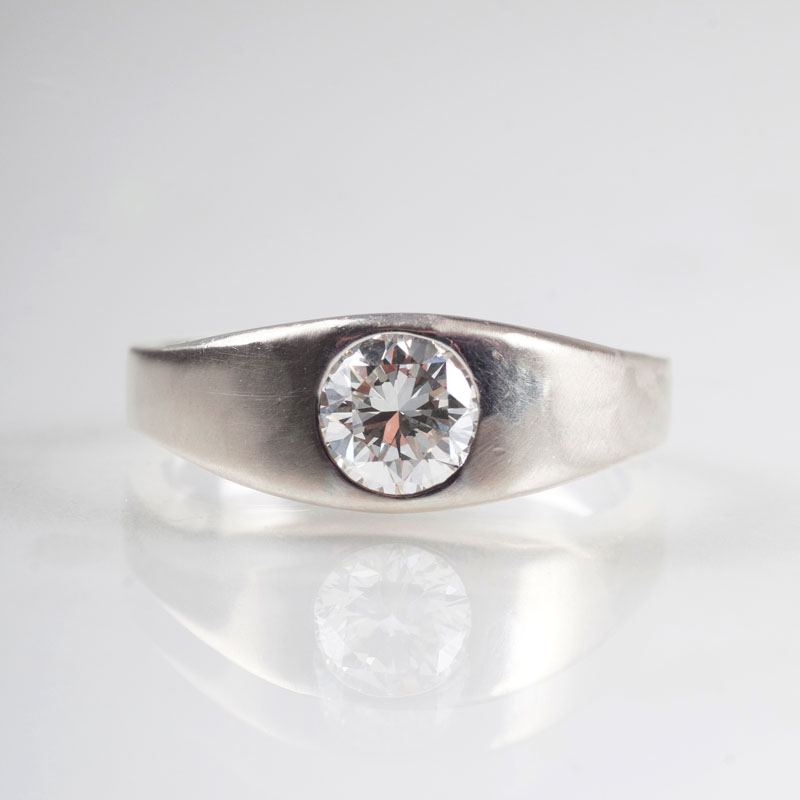 A precious solitaire diamond ring