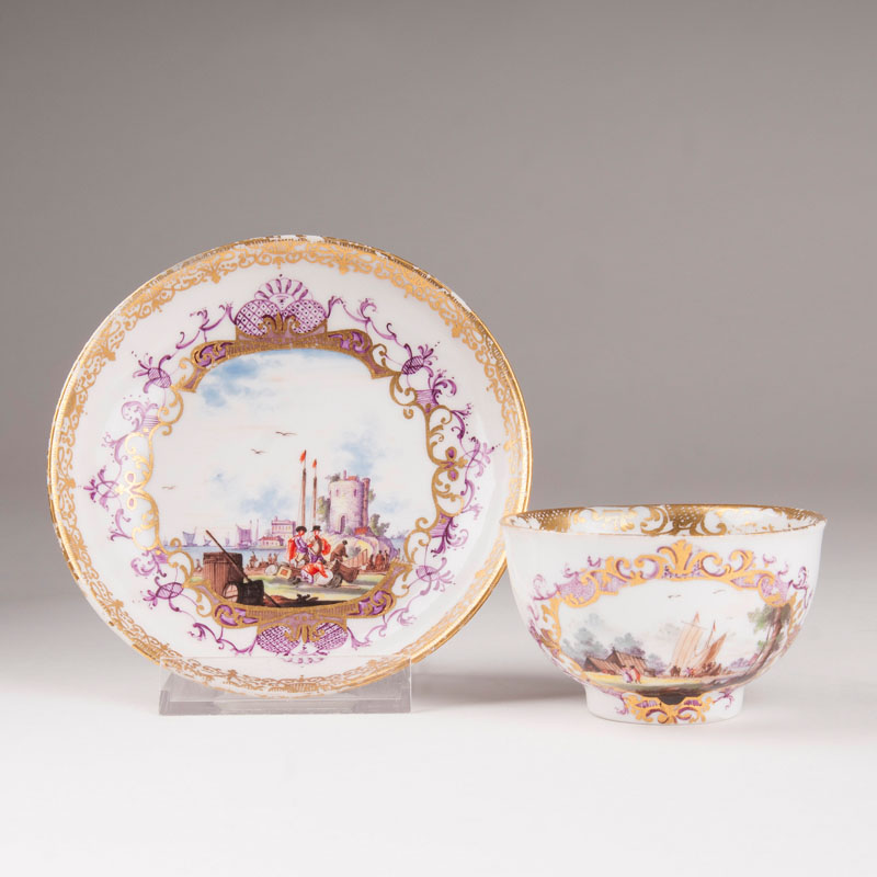 Koppchen mit Kauffahrtei-Szenen Koppchen mit Kauffahrtei-Szenen