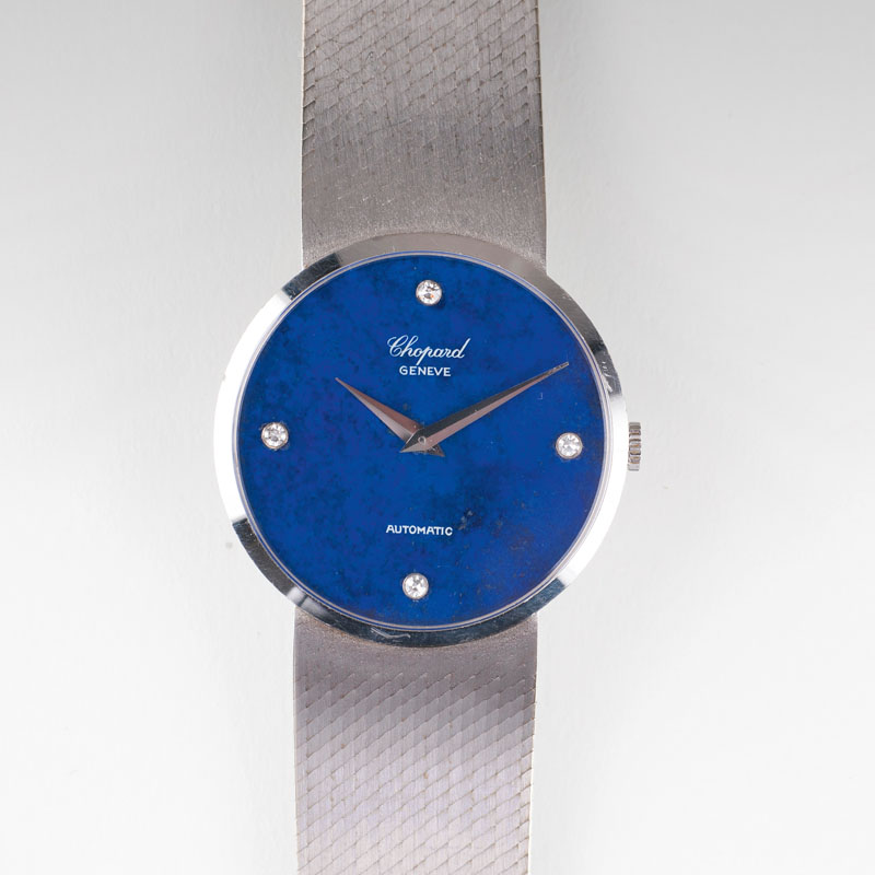 A gentleman's watch with lapis lazuli dial