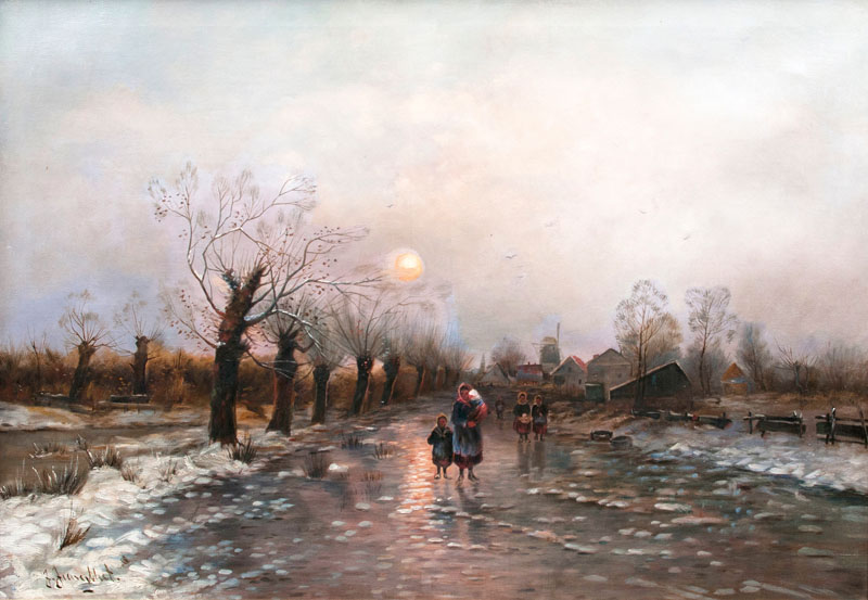 Johann Jungblut - Winterabend Winterabend