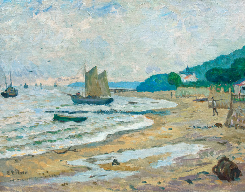 Ernst Eitner - Elbstrand bei Blankenese Elbstrand bei Blankenese