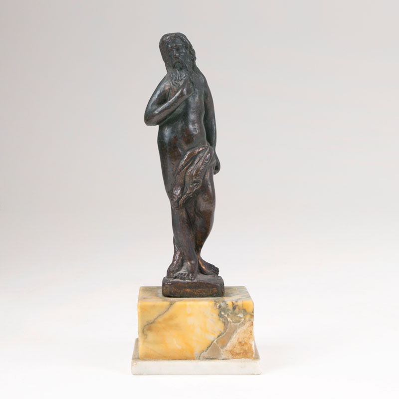 Kleine Bronze-Statuette 'Neptun'