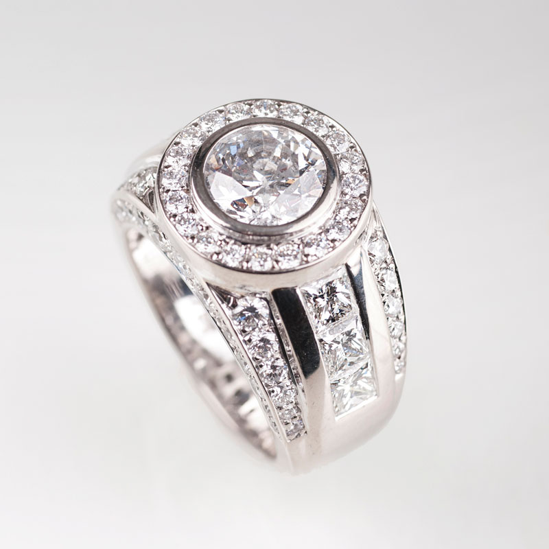 A highcarat diamond ring