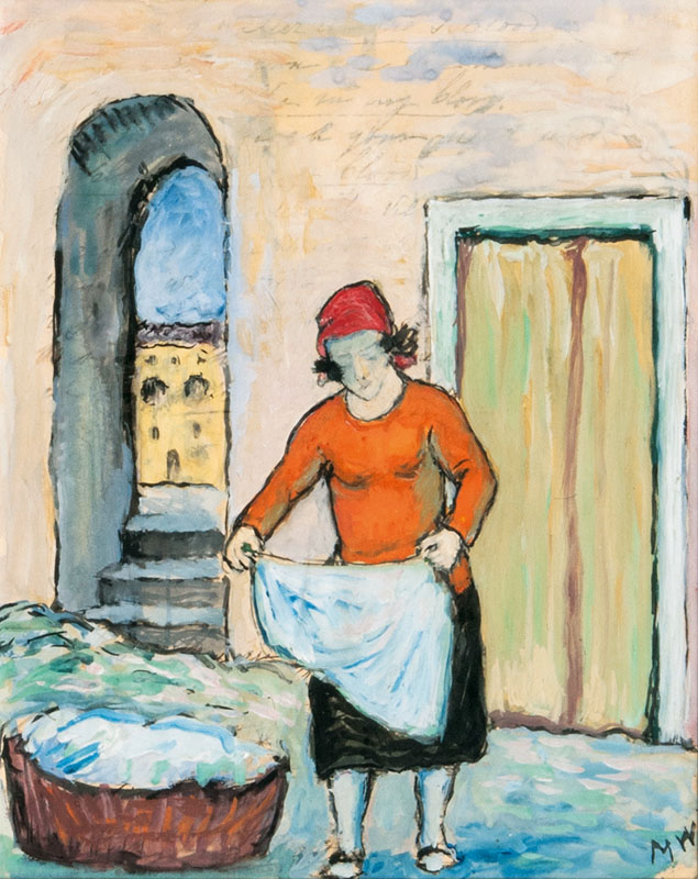 Marianne von Werefkin - Die Wäscherin Die Wäscherin