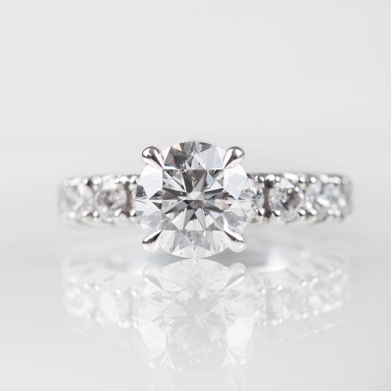 A highcarat solitaire diamond ring by Bucherer