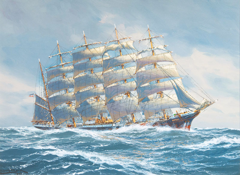 Adolf Bock - Five Mast Barque Potosi Five Mast Barque Potosi