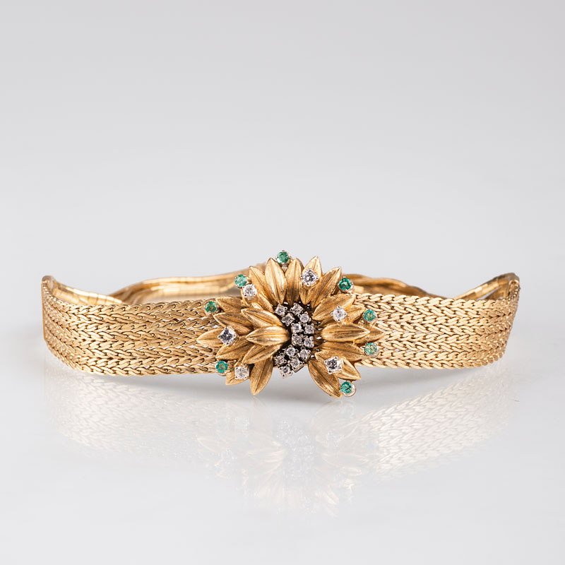 A Collier de Chien with precious stones A Collier de Chien with precious stones