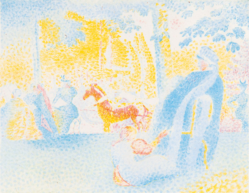 Henri-Edmond Cross - In the Champs-Elysées In the Champs-Elysées