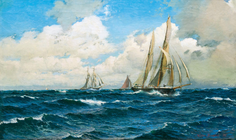 Wilhelm Müller-Brieghel - Sailing Ships Sailing Ships