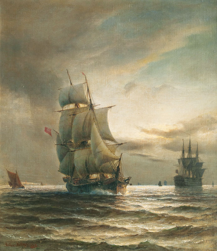 Anton Melbye - Ships Ships