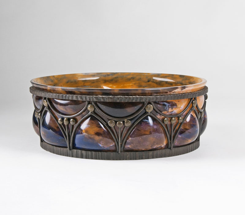 A large rare Art Déco Daum bowl