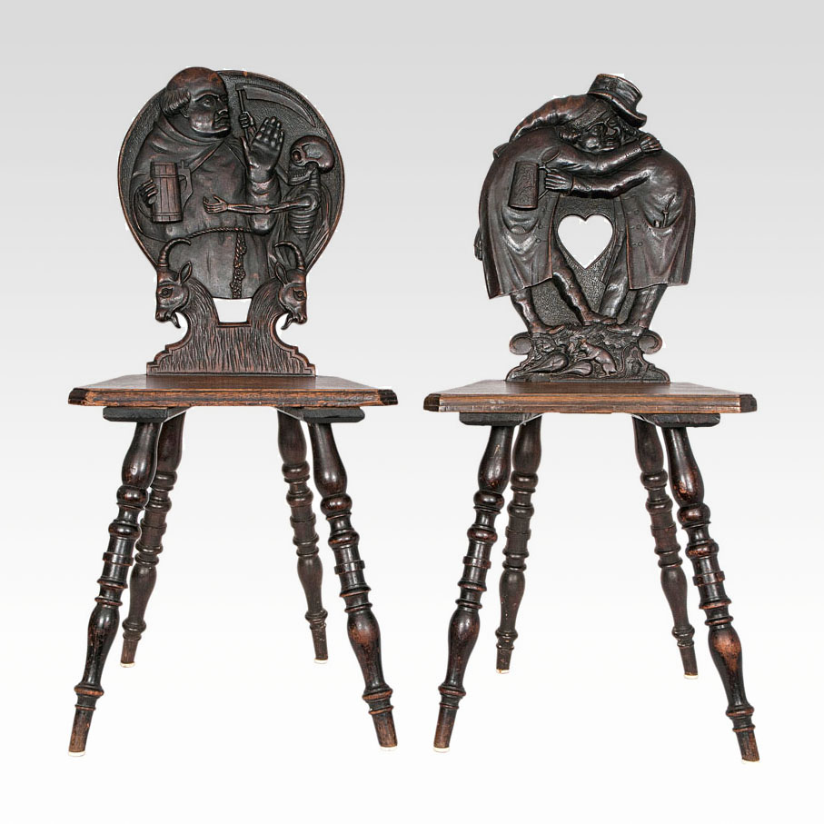 Two Historismus chairs