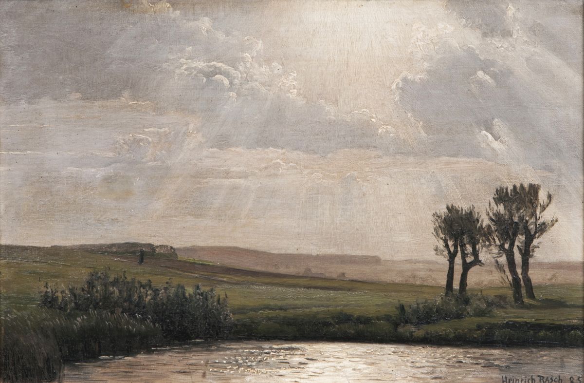 Heinrich Rasch - The Sun breaking through the Clouds The Sun breaking through the Clouds