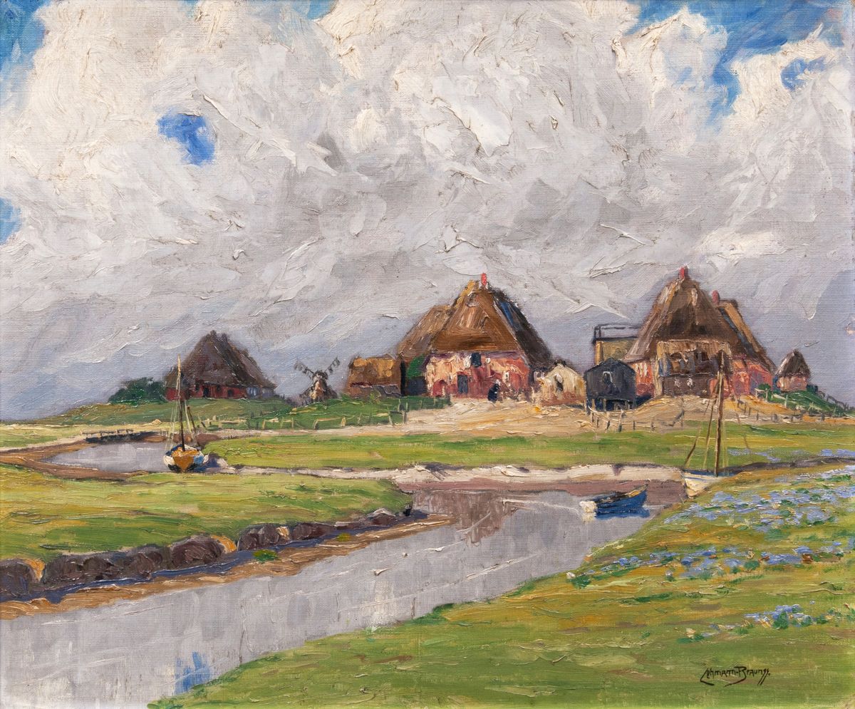 Paul Lehmann-Brauns - Priel auf einer Hallig Priel auf einer Hallig