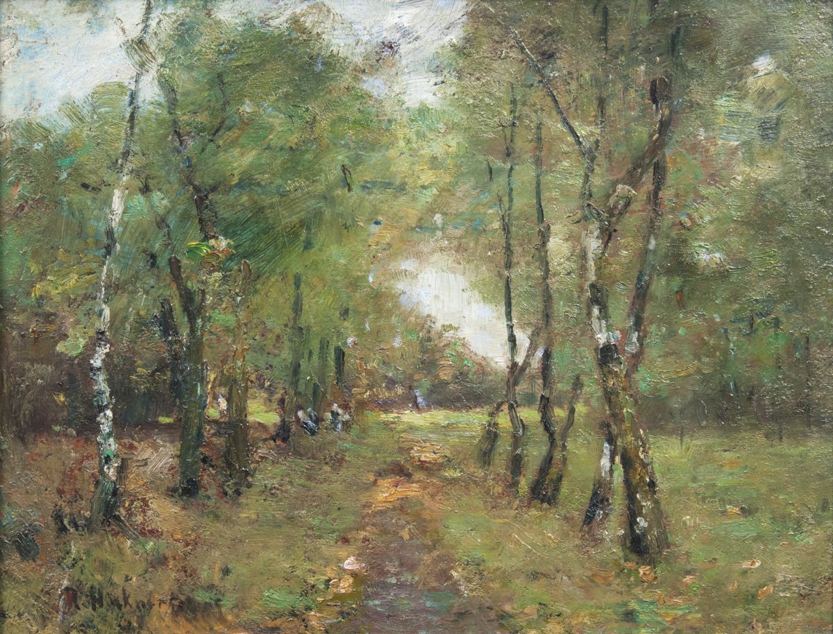 Rudolf Höckner - Birkenalle bei Wedel Birkenalle bei Wedel