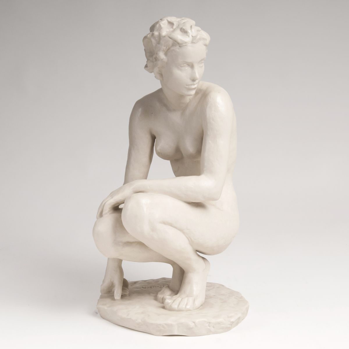 A Figure 'Crouching female Nude'