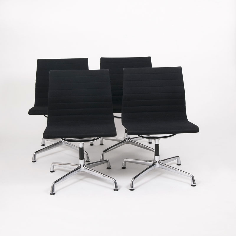 A set of 4 Vintage Aluminium Chairs EA 106