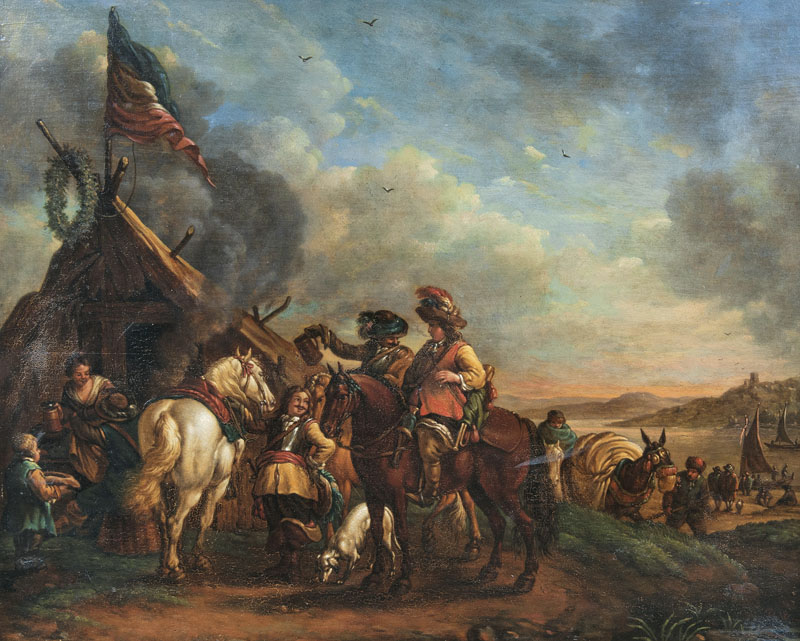 Philips Wouwerman - Rastende Kavalleristen Rastende Kavalleristen