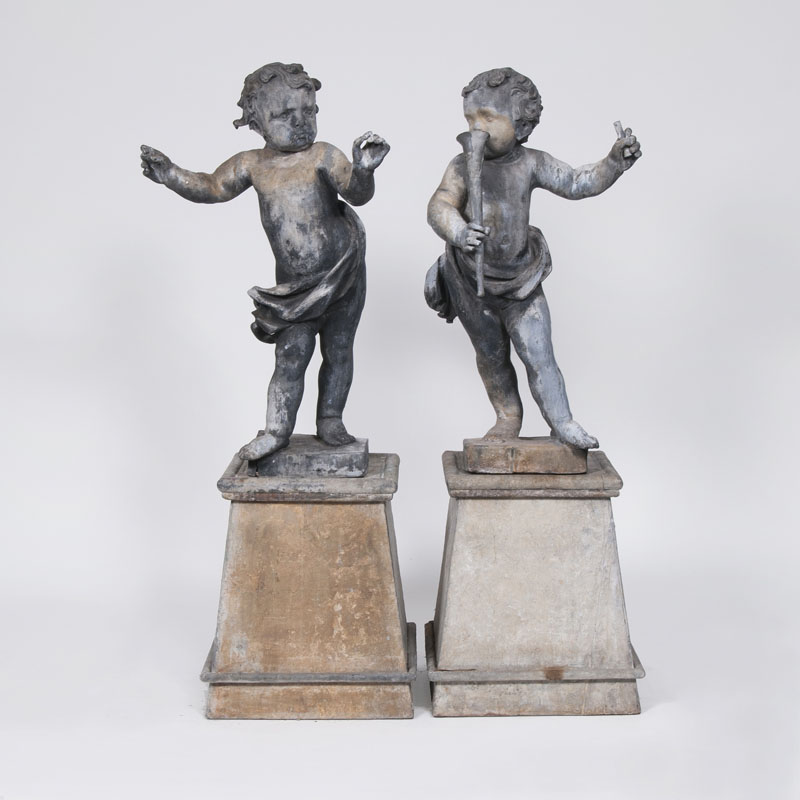 A pair of baroque putti