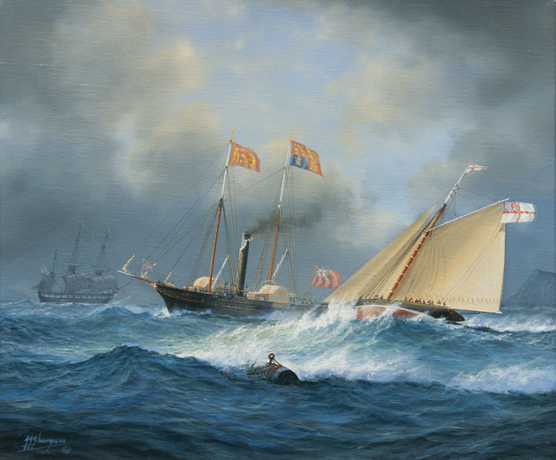 Die königlich-englische Yacht Victoria and Albert