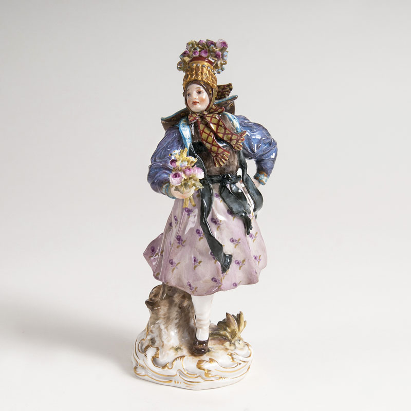 A rare Porcelain Figure 'Bridesmaid'