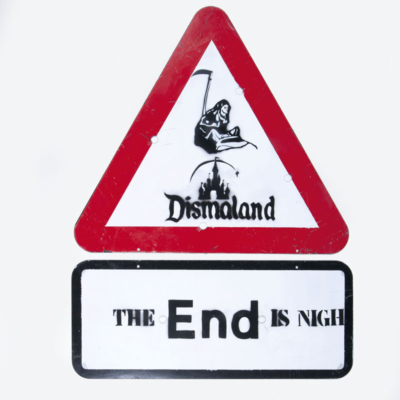 Dismaland-Verkehrsschilder