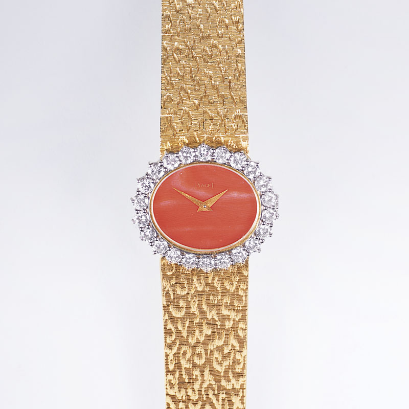 Vintage Damen-Armbanduhr mit Brillant-Besatz