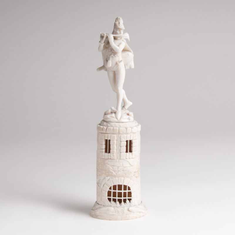 An Ivory Figurine 'The Pied Piper of Hamlin'