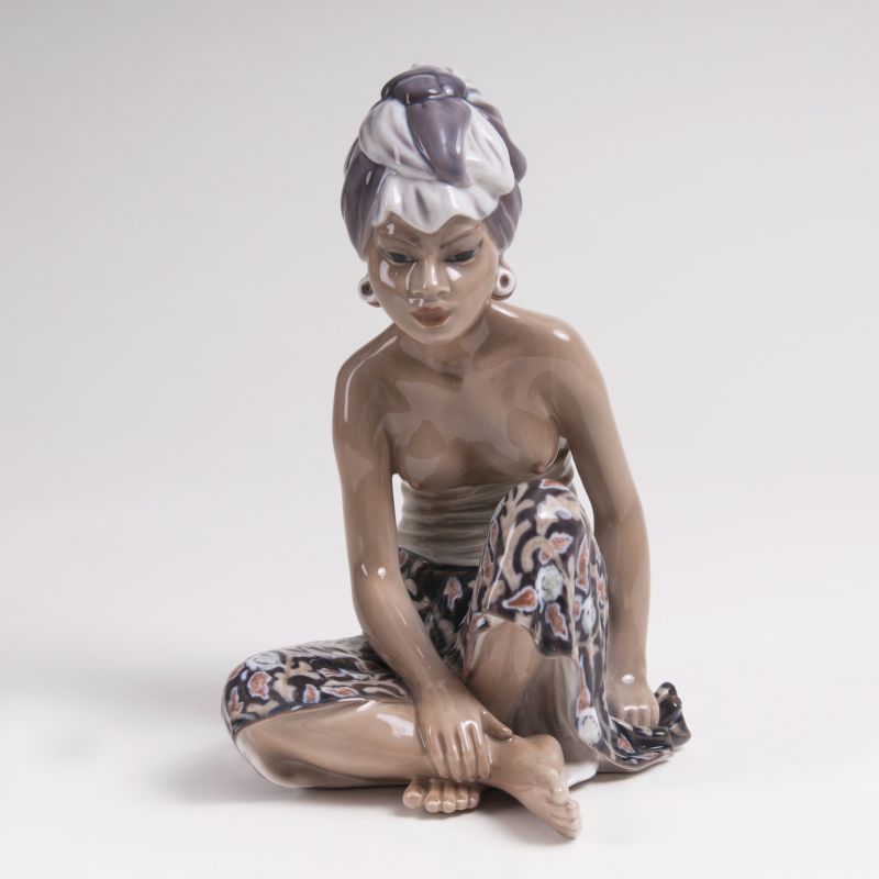 A Porcelain Figure 'Bali Girl'