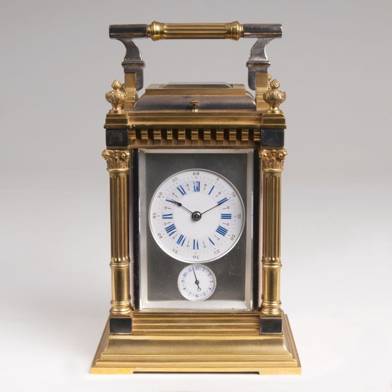 A French frecarriage clock