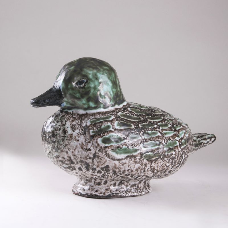A Ceramic Sculpture 'Duck'