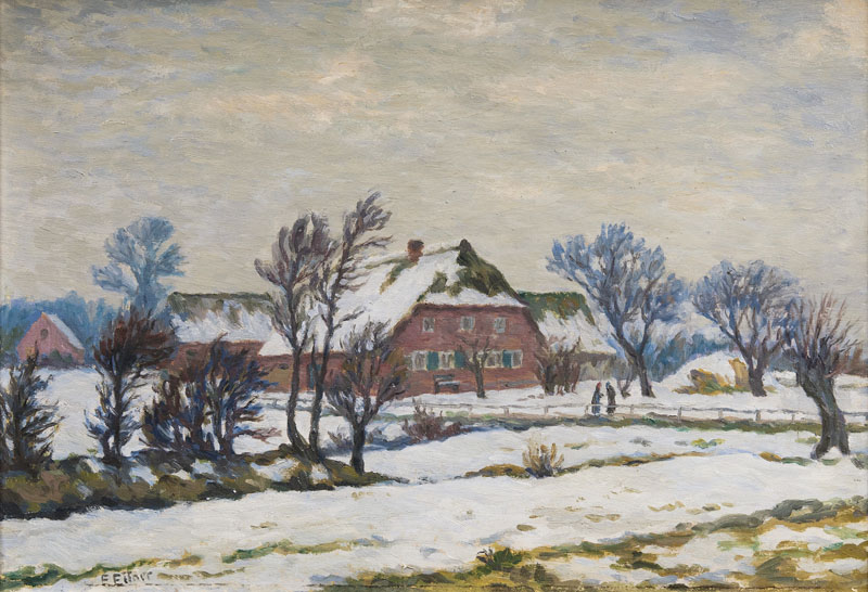 Ernst Eitner - Winter in Hamburg Hummelsbüttel Winter in Hamburg Hummelsbüttel
