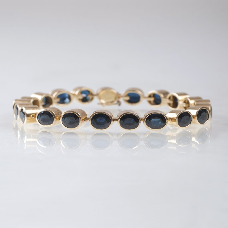 A highcarat sapphire bracelet