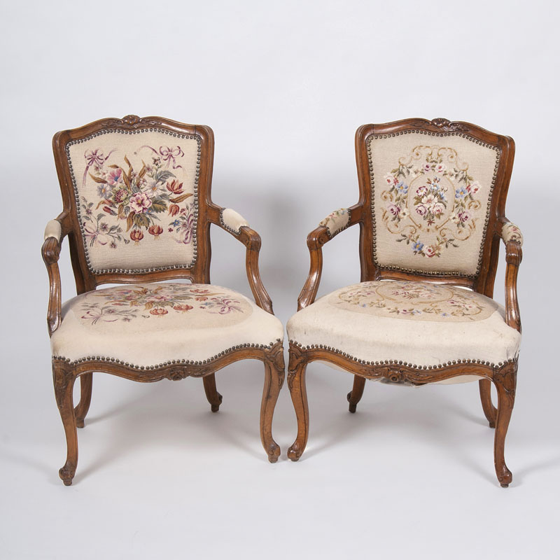 A Pair of Rococo Armrestchairs
