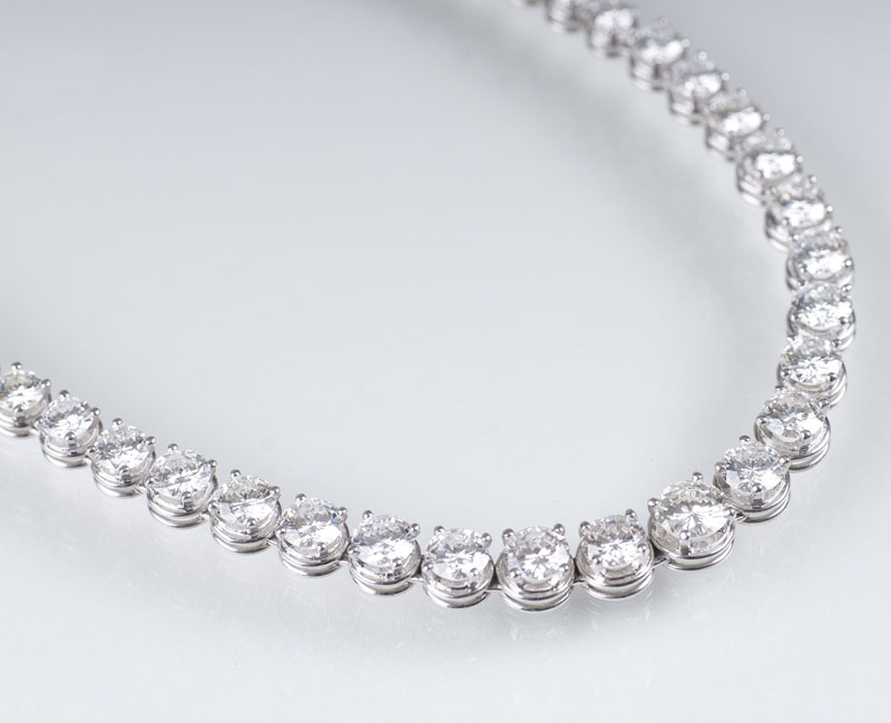 A highcarat diamond necklace