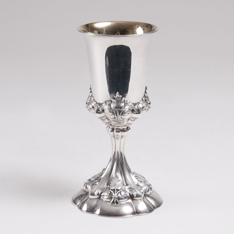 A Small Goblet with a Leaf-Relief