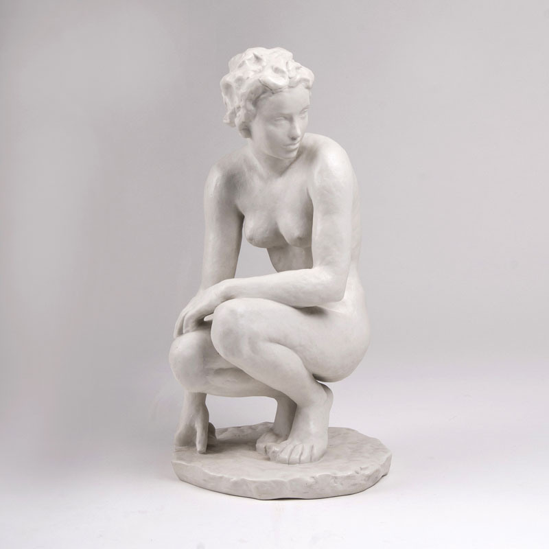 A Figure 'Crouching female Nude'