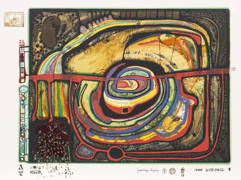 Friedensreich Hundertwasser - Die fünfte Augenwaage Die fünfte Augenwaage