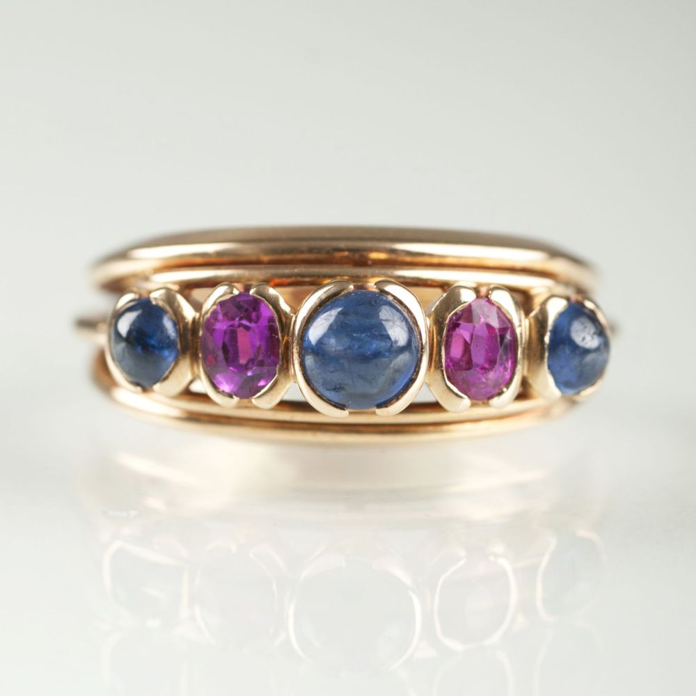 A Ruby Sapphire Ring