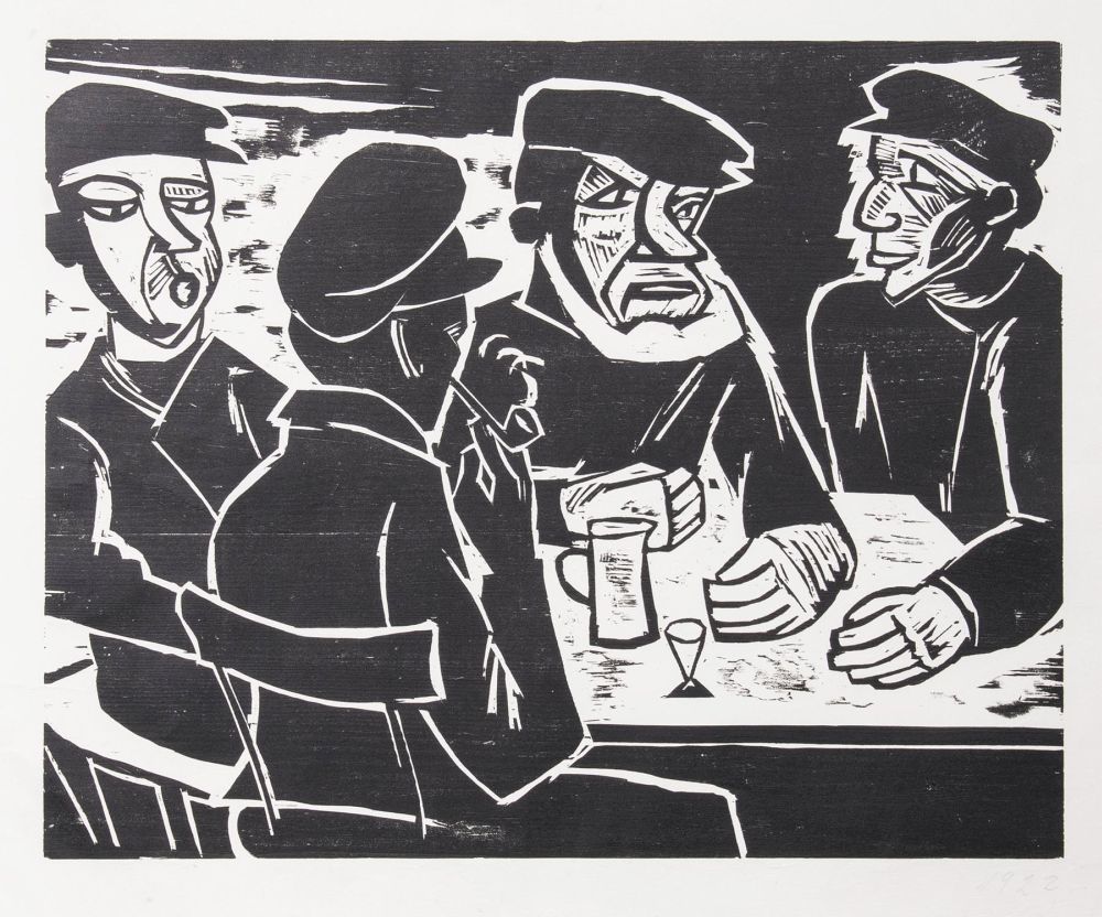 Hermann Max Pechstein - Fischer am Tisch Fischer am Tisch