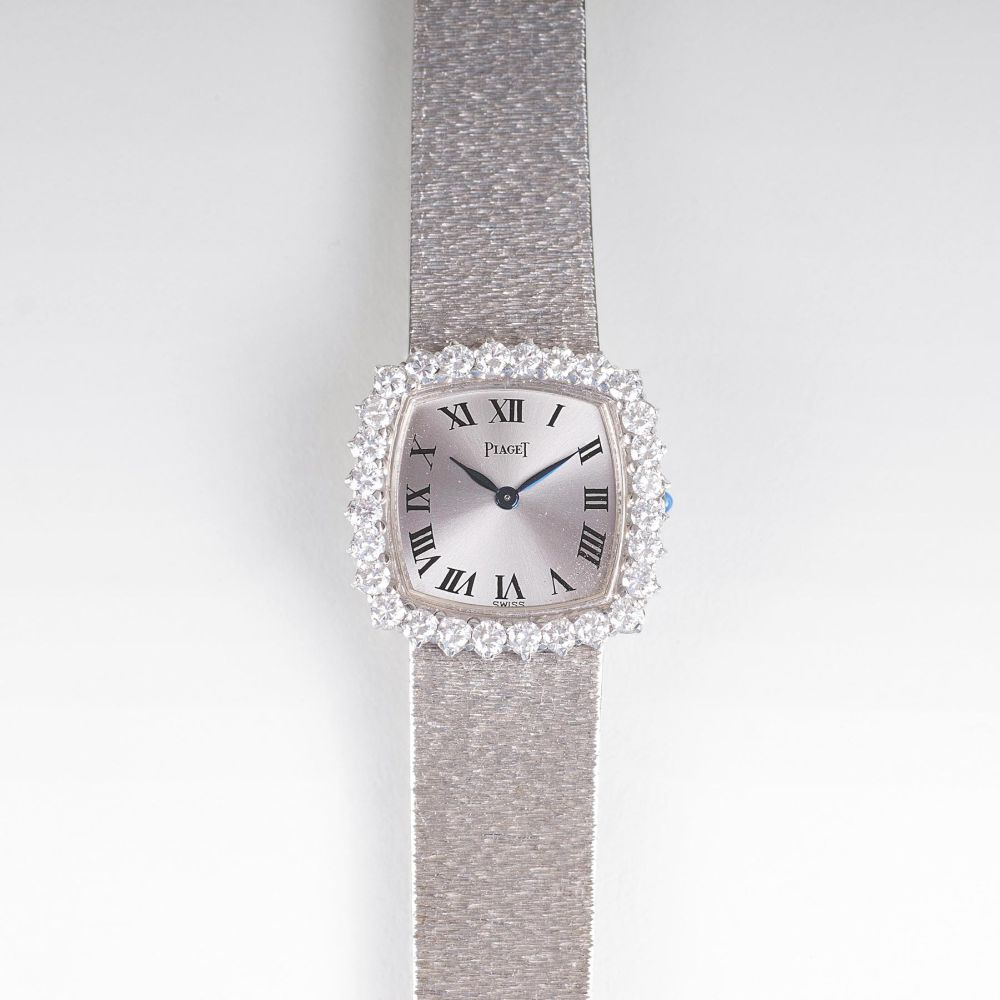 Vintage Damen-Armbanduhr mit hochwertigem Brillant-Besatz