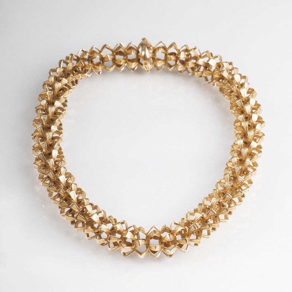 A Design Gold Necklace of Jeweller A. Dragsted