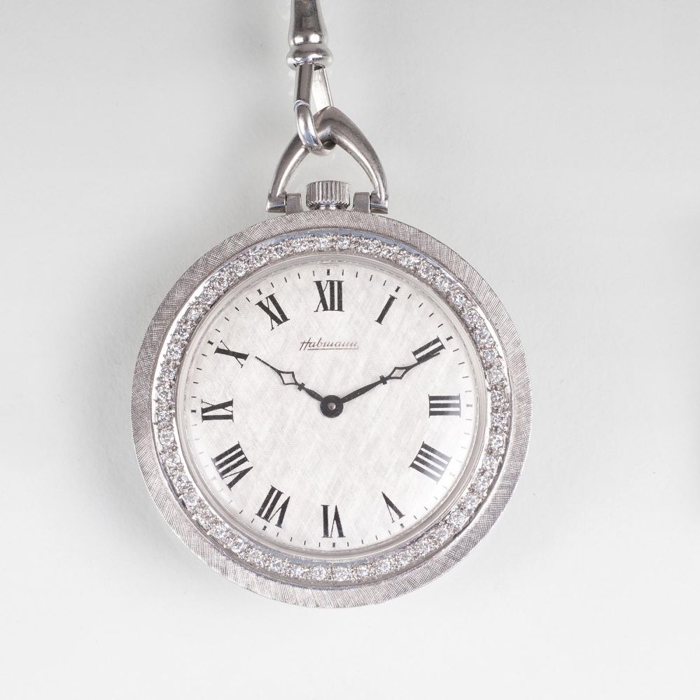 Karl Habmann - A Vintage Watchpendant with diamonds A Vintage Watchpendant with diamonds