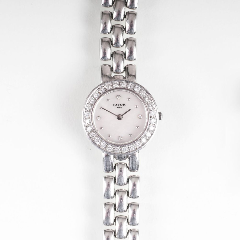 Damen-Armbanduhr von Favor mit Brillanten