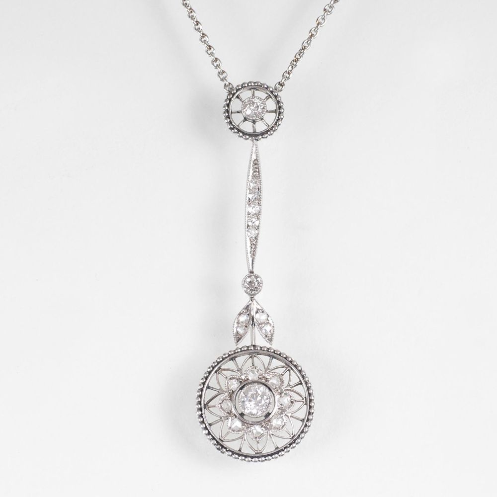 An Art Nouveau Diamond Necklace